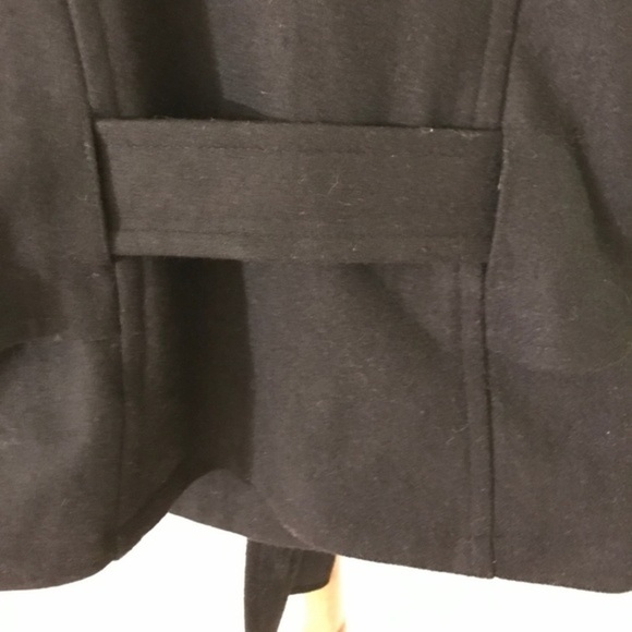 RARE Peppe Peluso Cap sleeves pea coat with interesting buttons Sz S - Picture 6 of 6